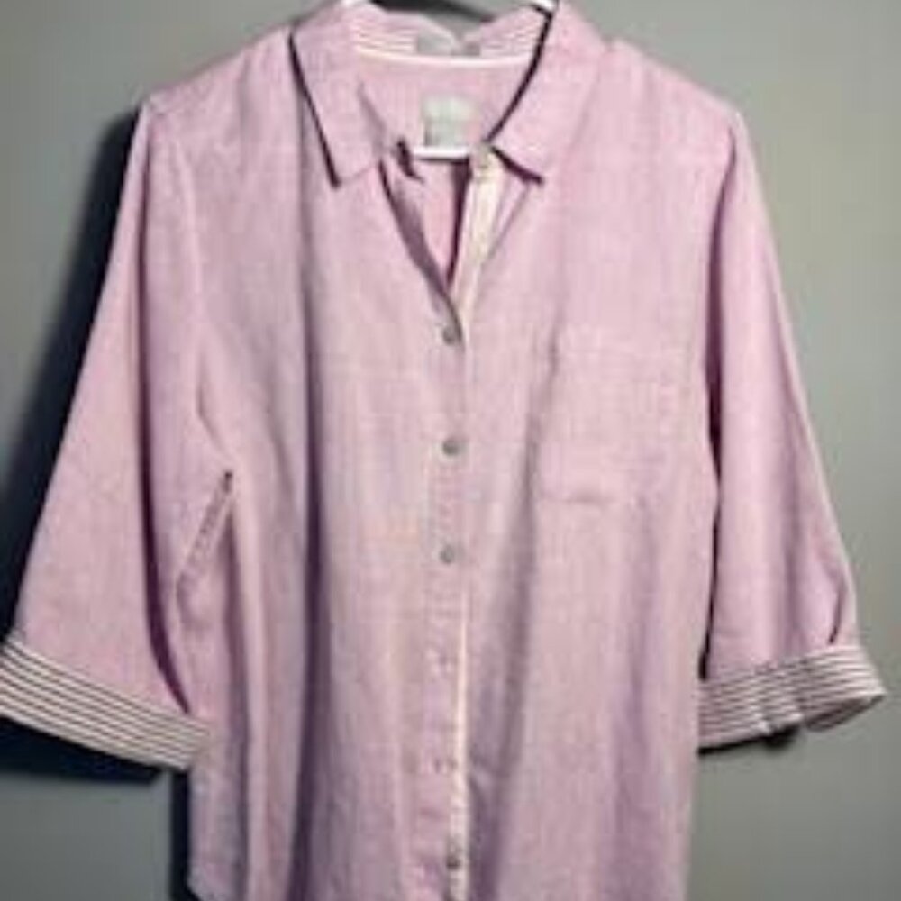 Chico's no iron linen top